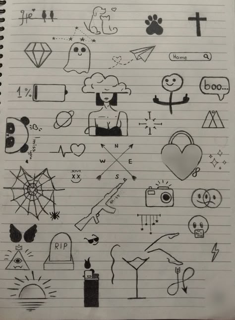 Small Meaningful Drawings, Easy Baddie Drawings, Easy Meaningful Drawings, Baddie Doodles, Small Sketches Doodles, Meaningful Doodles, Meaningful Drawing Ideas Easy, Minimal Tattoo Designs, Minimal Tattoo Ideas