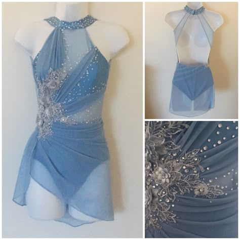 Dance Convention Outfits, Contemporary Dance Outfits, Leotard Dance Costume, Pretty Homecoming Dresses, Solo Dance Costumes, Dance Moms Costumes, Modern Dance Costume, Cute Dance Costumes, Pretty Dance Costumes