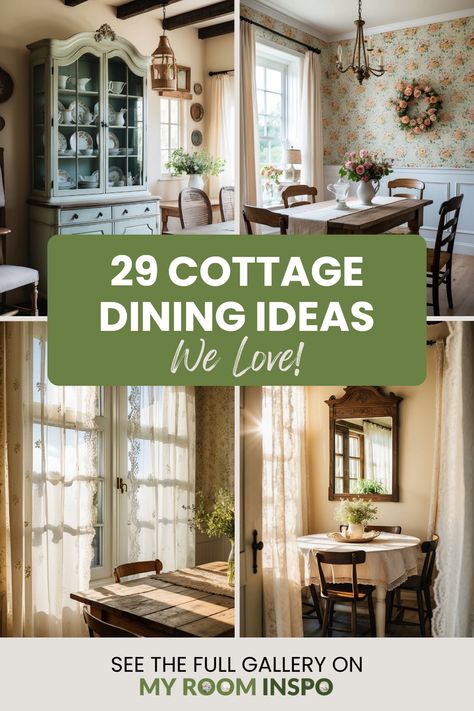 Explore 29 beautiful images showcasing cozy cottage dining room ideas, featuring rustic decor, charming furnishings, and unique table settings. Transform your dining space into an inviting haven that reflects your style. Cozy Cottage Dining Room Ideas, Vintage Rustic Dining Room, French Cottage Dining Table, Dining Room Accent Furniture, Dining Room Plan Layout, Smaller Dining Room Ideas, Comfortable Dining Room Ideas, Dining Room Inspiration Traditional Casual, Modern French Farmhouse Dining Room