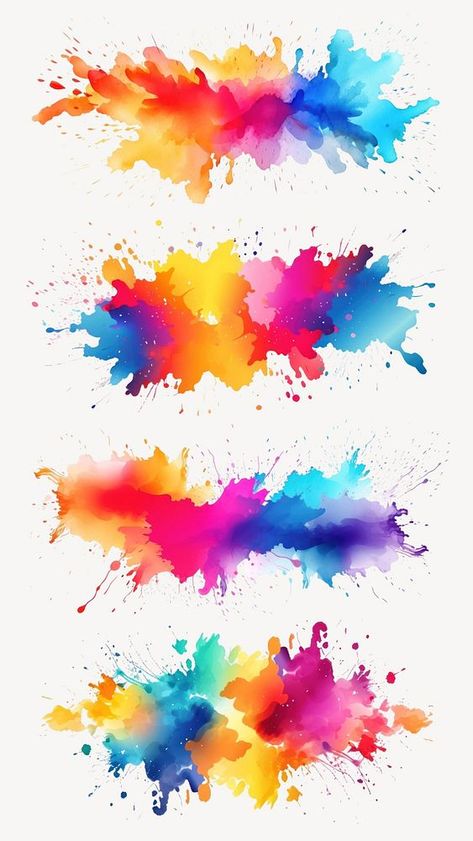 Watercolor splash isolated element set | premium image by rawpixel.com / Fluke Water Colour Tattoo Designs, Watercolor Splash Tattoo, Colour Splash Background, Color Splash Background, Watercolor Splash Png, Splash Watercolor, Splash Background, Ink Splash, Splash Images