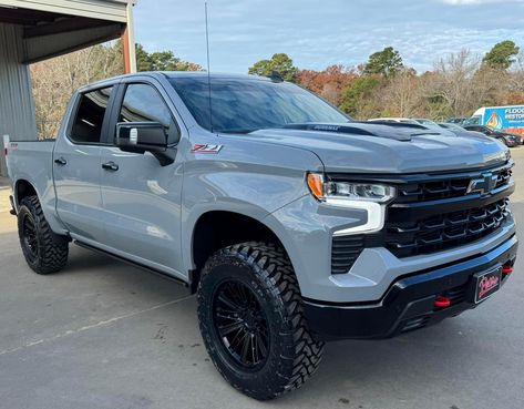 Chevy Silverado 1500 LT Z71 Trail Boss Diesel Grey Chevy Silverado, Cheyenne 2022, Chevy Trail Boss, Z71 Silverado, Chevy Silverado Trail Boss, Chevrolet Trucks Silverado, 2024 Chevy Silverado, Chevy Silverado Z71, Emo Cowgirl