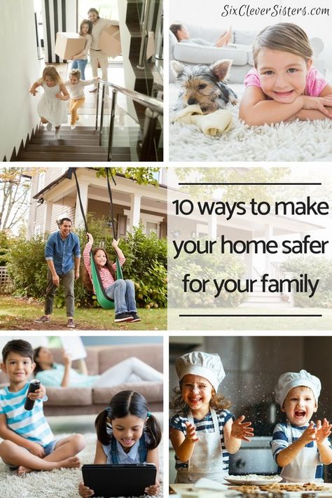 Ways to Keep Your Home Safe | Home Safety | Kid Safety | Home Protection | Keep your home a safe place for your family. Go to SixCleverSisters.com to read about the 10 ways YOU can make your home safe! Healthy Food Ideas, Eat Healthy Food, Home Security Camera Systems, Kids Safety, Best Home Security, Wireless Home Security Systems, Wireless Home Security, Home Protection, Home Safes