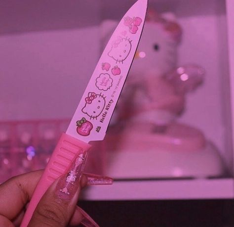 Y2k Hello Kitty, Images Hello Kitty, Pretty Knives, Pink Tumblr Aesthetic, Bedroom Wall Collage, Hello Kitty Aesthetic, Hello Kit, Pink Hello Kitty, Pastel Pink Aesthetic