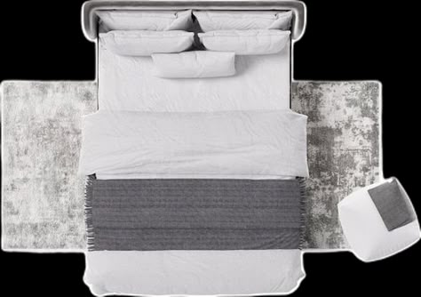 White Bedding Modern, Gray And White Bedding, Bed Top View, Top View Furniture, 2d Furniture, Photoshop Furniture, Furniture Top View, Bed Vector, Grey And White Bedding