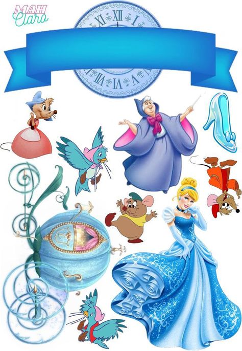 Cinderella Cake Topper Printable, Cinderella Birthday Cake Topper, Cinderella Topper, Cinderella Printables, Cinderella Theme Cake, Cinderella Birthday Theme, Cinderella Birthday Cake, Cinderella Cake Topper, Cinderella Characters