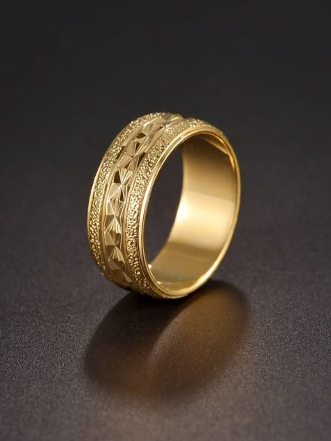 Rings For Men Stone, Wedding Ring For Men Gold, Cool Rings For Men Gold, Woman Ring Design, Men's Gold Rings, Mans Ring Gold, Men’s Gold Ring Designs, Wedding Rings Men Gold, Ring Men Gold Jewelry