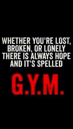 The picture says it ALL! GYM is best therapy known to man kind. It is said to simultaneously heal the human body and mind. Healthy Sayings, Gym Humour, Fitness Board, Gym Quotes, Fitness Facts, Nutrition Sportive, Motivation Monday, Gym Quote, Gym Memes