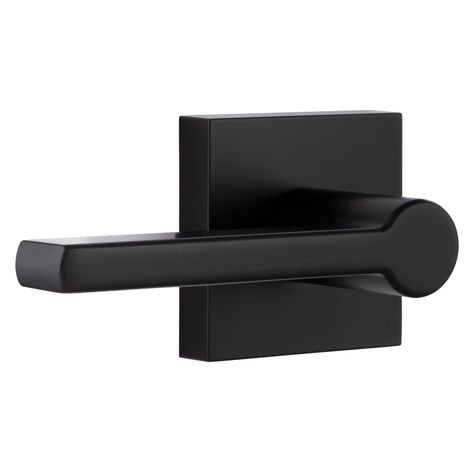 Miseno Mlk4022 Lorton Flat Bar Passage Door Lever Set - Black - Walmart.com Matte Black Door, Black Door Hardware, Earthy Home Decor, Black Door Handles, Waverly Place, Black Door, Door Lever, White Doors, Interior Door Handles