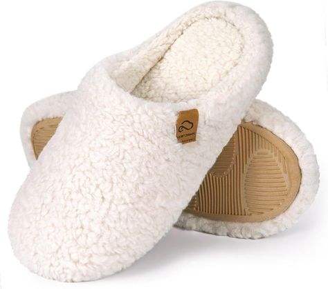 EverFoams Womens Slip On Home Slippers Soft Memory Foam House Slippers for Ladies Indoor | Amazon (US) Bedroom Slippers, Ballerina Slippers, Cute Slippers, Comfortable Slippers, Fuzzy Slippers, Womens Mules, House Shoes, House Slippers, Polar Fleece