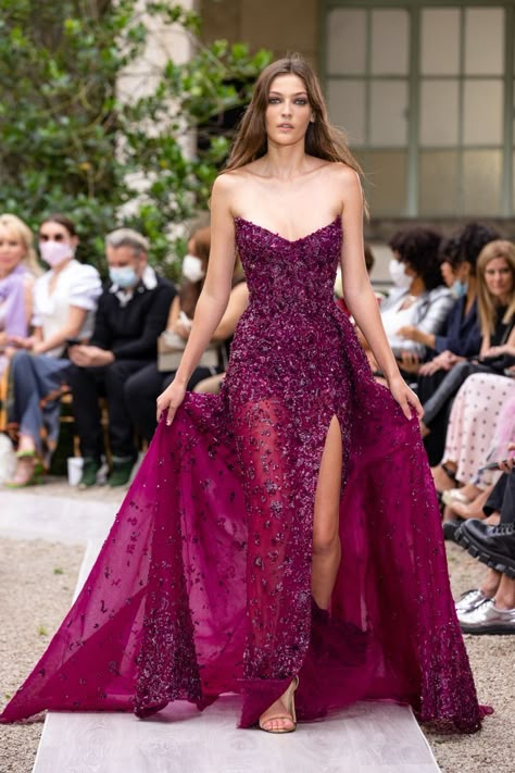 Purple Gown, Prom Dress Inspiration, Grad Dresses, Gala Dresses, Zuhair Murad, Couture Gowns, Looks Chic, Glam Dresses, Dress Clothes