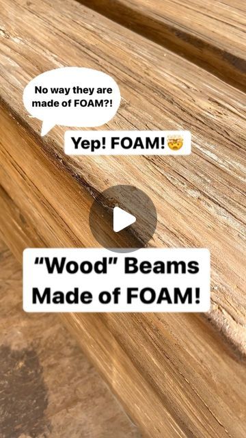 How To Create Faux Wood Beams, How To Add Faux Wood Beams, Wood Beams In Great Room, Wooden Beams Low Ceiling, Add Wood Beams To Ceiling, Fake Wood Beams Living Room, Faux Doorway Beams, How To Make Faux Wood Beams, Styrofoam Wood Beams