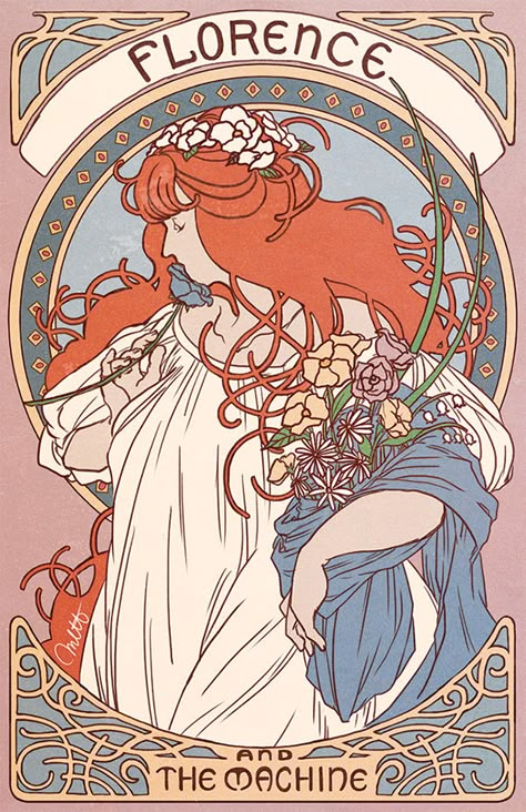 Art Nouveau projects | Photos, videos, logos, illustrations and branding on Behance Pop Culture Magazine, Alphonse Mucha Art, Nouveau Illustration, Mucha Art, Florence And The Machine, Art Nouveau Illustration, Art Nouveau Poster, Art Appliqué, Florence Welch