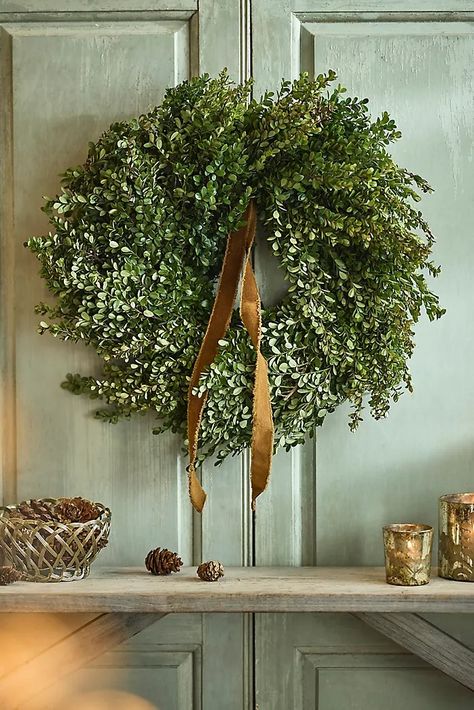 Holiday Décor, Ornaments, Gift Wrap & More | Anthropologie Metal Wreath Frame, Modern Wreath, Boxwood Wreath, Xmas Wreaths, Easter Shopping, Frame Wreath, Holiday Inspiration, Holiday Lights, Fall Wreaths