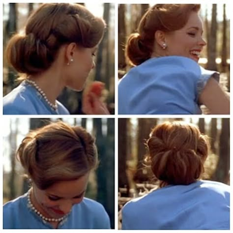 The Notebook Fashion, Lake Hair, Retro Hairstyles Tutorial, Lake Hair Styles, Vintage Updo, Vintage Hairstyles Tutorial, 1940s Hairstyles, Pin Up Hair, Pin Curls