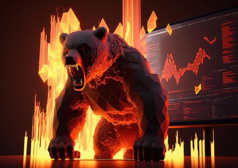 Title: Bear Market Wallpaper: A Reflection of the Bull Bear Market Stock Photos, Images and Backgrounds for Free... Bull Market Wallpaper, Market Wallpaper, Fire Sculpture, Bear Vs Bull, Bull Bear, Bull And Bear, Candlestick Chart, Bear Market, We Bear