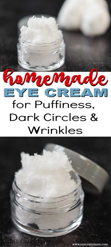 Homemade Eye Cream, Natural Eye Cream, Diy Eye Cream, Skin Care Wrinkles, Baking Soda Shampoo, Beauty Remedies, Homemade Beauty, Natural Eyes, Skin Care Recipes