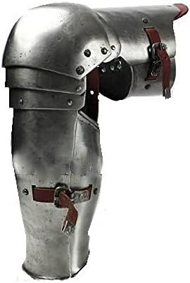 Amazon.com: NauticalMart SCA Leg Armor, Gothic Fluted Upper Leg- Knees and Greaves Medieval Leg Guards : Sports & Outdoors Knee Armor, Leg Armor, Medieval Fair, Medieval Armor, Medieval Knight, Larp, Steel Legs, Leather Straps, Comfort Fit