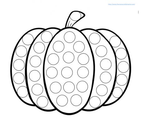 Just A Dot Not A Lot Pumpkin, Paint Dot Activities, Halloween Dot Art Printables Free, Pumpkin Dot Painting Printable, Dot Paint Pumpkin, Dot Paint Coloring Pages, Pictures Of Pumpkins Fall, Pumpkin Dot Painting, Fall Dot Art Printables