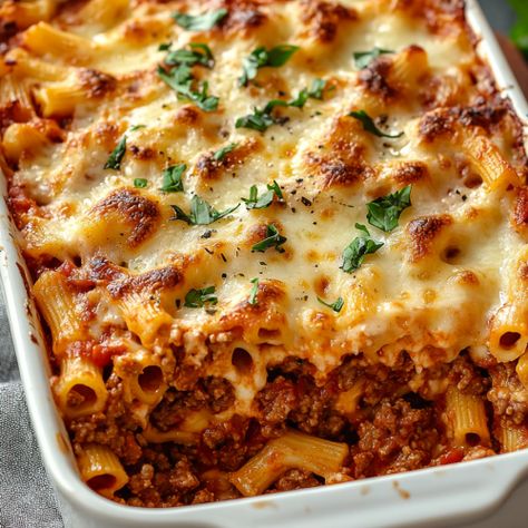 Baked Ziti Recipe - That Oven Feelin Oven Baked Ziti, Baked Ziti With Meat, Baked Ziti With Ricotta, Ziti Recipe, Ziti Pasta, Ziti Recipes, Baked Ziti Recipe, Spaghetti Noodles, Baked Ziti