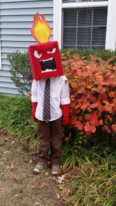 Inside Out. Homemade Anger Costume. Halloween 2015. Women Halloween Costume Ideas, Costume Ideas Women, Classy Halloween Costumes, Clever Halloween Costumes, Women Halloween Costume, Pretty Halloween Costumes, Diy Halloween Costumes For Kids, Diy Costumes Kids, Duo Halloween Costumes