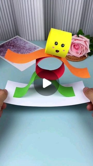 Paper Character, Easy Toddler Crafts, Easy Arts And Crafts, Easy Paper Crafts Diy, Cute Paper, Kindergarten Crafts, Diy Crafts For Kids Easy, Fun Easy Crafts, Paper Crafts For Kids