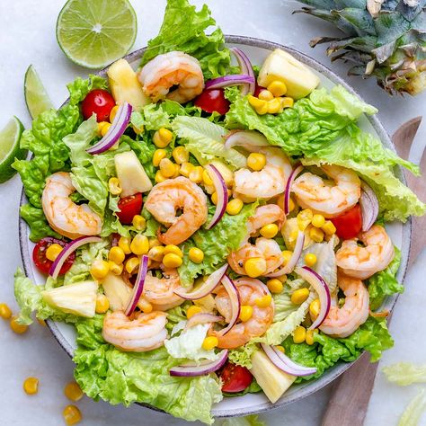 Pineapple   Shrimp Salad Pineapple Salad Recipes, Shrimp And Pineapple, Salad With Shrimp, Pineapple Shrimp, Pineapple Salad, Clean Food Crush, Food Crush, Salad Recipes For Dinner, Shrimp Salad