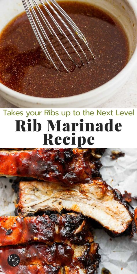 Rib Marinade Recipe, Beef Ribs Marinade, Ribs Marinade Recipe, Pork Rib Marinade, Marinated Pork Ribs, Best Ribs Recipe, Cooking Ribs, Rib Marinade, Healthy Sauce