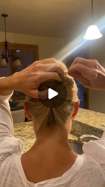 Dana Perino on Instagram: "French twist hair tutorial! 

#frenchtwist #hairtutorial #hairstylist #hairideas" How To French Twist Short Hair, Casual French Twist, French Twists Updo, French Roll Short Hair, Short Hair French Twist Tutorials, French Twist Updo Tutorial Short Hair, How To Do A French Twist On Yourself, Sleek French Twist, French Pleat Hair