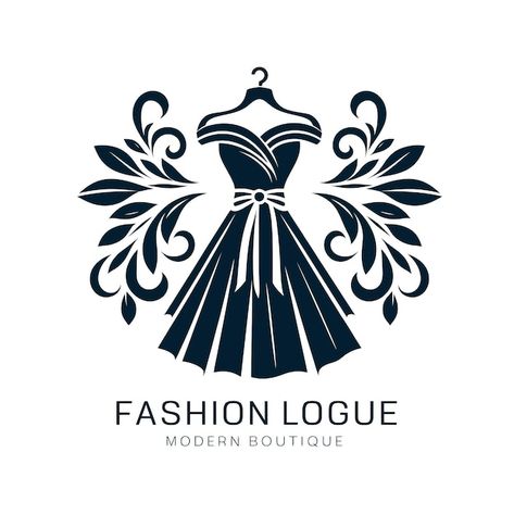 Outfit Logo Design, Dress Logo, Logo Instagram, Feminine Fashion, Embroidery Blouse Designs, Islamic Wall Art, Luxury Logo, Embroidery Blouse, Fashion Logo