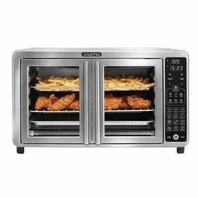 Premium Quality Gourmia XL Digital Air Fryer Toaster Oven with Single-Pull French Doors, Kitchen Dining Broiled Steak, Target Food, Countertop Convection Oven, Large Air Fryer, Convection Toaster Oven, Countertop Oven, Oven Canning, No Bake Brownies, Electric Oven