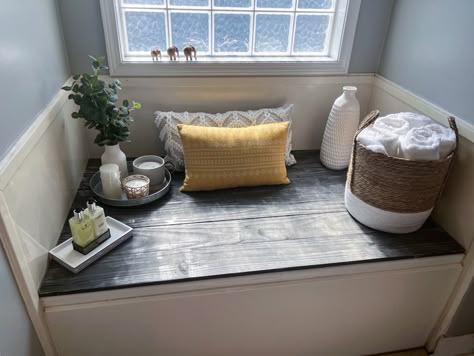 Convert Bathtub To Storage, Removable Bathtub Cover, Bathtub Cover Ideas Diy, Bathtub Into Storage, Repurpose Bathtub, Bathtub Cover Ideas, Covered Bathtub, Bath Tub Cover Ideas, Master Bathtub Decor