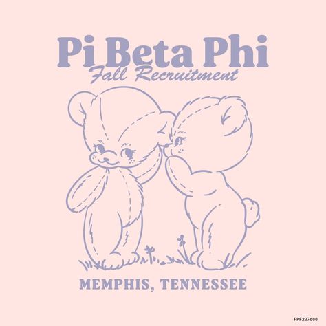 Design unique and trendy custom merch for your Greek organization from Fresh Prints! Submit a proof request to get a free mockup of your design today.  Pi Beta Phi designs | Pi Beta Phi apparel | custom apparel | greek apparel | Sorority designs | Rush and Bid designs |Rush and Bid apparel | bear | whisper | teddy bear | gossip | cartoon | #shirtjustgotcrazy #freshprints Sorority Teddy Bear, Beta Club Shirts Design, Sorority Recruitment Shirts, Custom Merch, Rush Shirts, Recruitment Outfits, Sorority Merch, Sorority Rush, Pi Phi