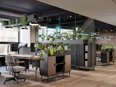 Opportunità Paris Office, Open Office Design, Office Screens, Industrial Office Design, Open Space Office, Office Design Inspiration, Modern Office Space, Office Interior Design Modern, Modern Office Interiors