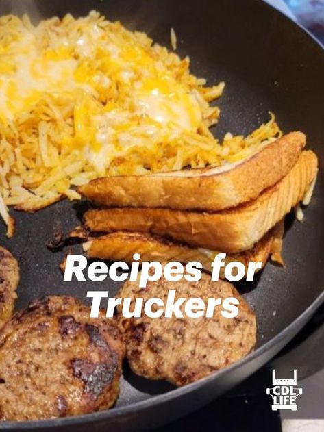 Healthy Travel Food, Truck Living, Healthy Travel, Trucking Life, Mini Kitchen, Feeling Hungry, Hot Meals, Truck Driver, Travel Food