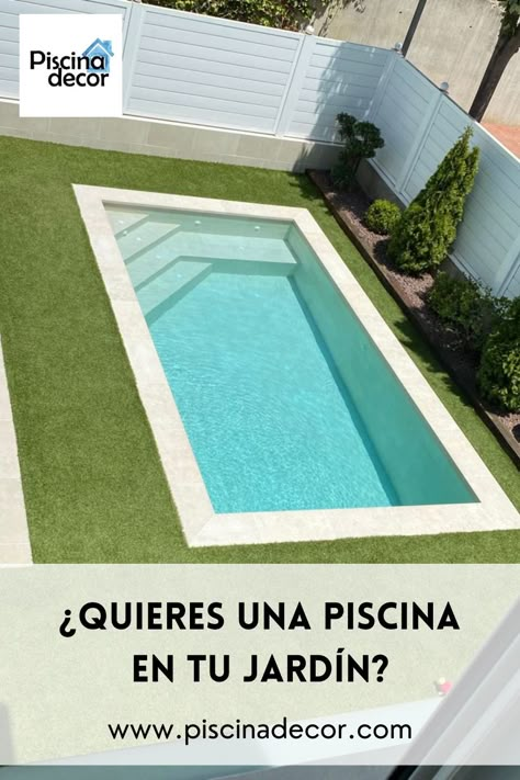 Pool Decor Ideas, Deck Swimming Pool, Swimming Pool Cocktail, Piscinas Pequeñas, Ideas De Piscina, Mini Swimming Pool, Swimming Pool Ideas, Backyard Swimming Pool, Swimming Pool Pictures