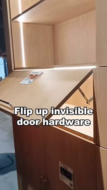 Alead Home Kitchen Cabinets & Closets on Instagram: "Where would you install this flip up invisible door?

#hinge #hinges #hardware #hardwaredesign #kitchencabinets #kitchencabinet #kitchendesign #kitchendesignideas #kitchendesigns #kitchen #highendcustom  #highendprojects #diy #design" Invisible Doors, Kitchen Cabinet Door, Closet Cabinets, Cabinet Door, Cabinet Doors, Kitchen Cabinet, Diy Design, Door Hardware, Hinges