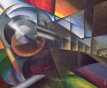 Speeding Train - Cubism Italian Futurism, Futurism Art, Art Steampunk, Guggenheim Museum, National Gallery Of Art, Piet Mondrian, Paul Klee, Russian Artists, Green Landscape