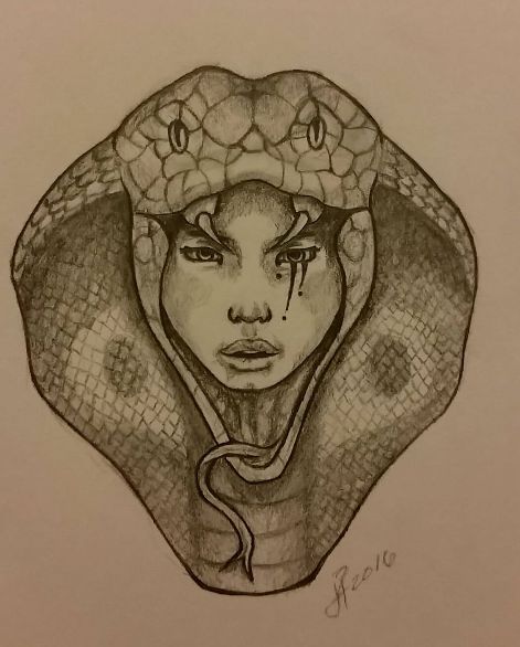 Pyramid Drawing, Egypt Mythology, Caricature Portrait, Snake Girl, Cobra Snake, Egyptian Goddess, Egyptian Gods, Portrait Illustration, Drawing Sketch