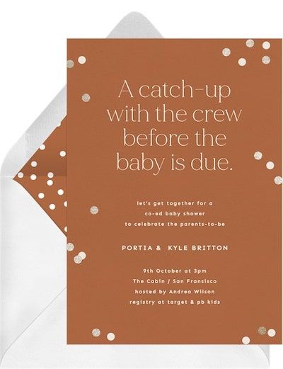 12 Steps to Hosting a Coed Baby Shower Both Parents Will Love Coed Baby Shower Themes, September Baby Showers, November Baby Shower, Baby Shower Games Coed, Couples Baby Shower Invitations, Diaper Party, Baby Shower Wording, Baby Sprinkle Invitations, Outdoor Baby Shower