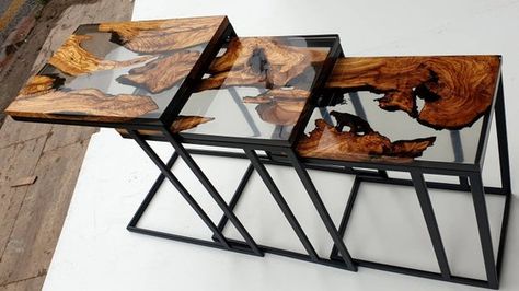 Coffee Table Alternatives, Unique Coffee Table Design, Resin And Wood Diy, Epoxy Wood Table, Chic Coffee Table, C Table, Epoxy Resin Table, Unique Coffee Table, Resin Furniture