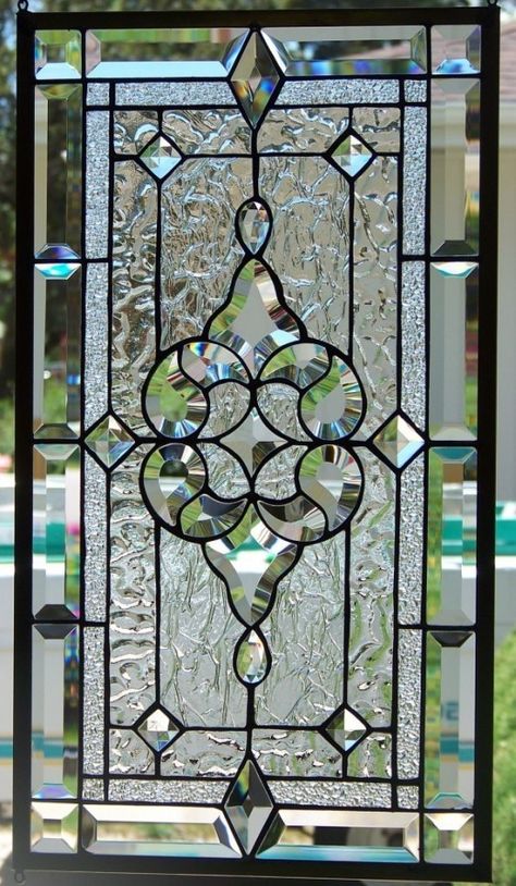 Leaded Glass Windows in Kitchens | ... Ideas - Leaded Glass Windows Transoms Kitchen Bath and More Home Window Design, Window Design Ideas, Stained Glass Home, Lead Windows, House Window Design, L'art Du Vitrail, نباتات منزلية, Leaded Glass Windows, Stained Glass Door