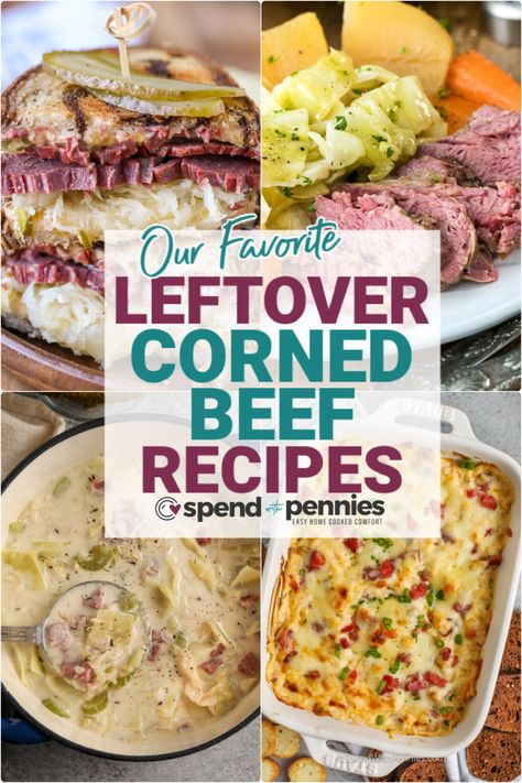 Best Crock Pot Soup, Leftover Corned Beef Recipes, Bacon Ranch Chicken Salad, Corned Beef Soup, Corned Beef Leftovers, Corned Beef Recipe, Slow Cooker Corned Beef, Spaghetti With Ground Beef, Pork Dinners