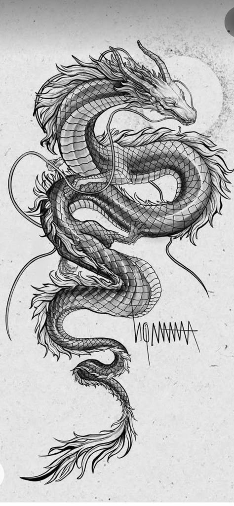 Dragon Tattoo Drawing, Dragon Tattoo Sketch, Dragon Tattoo Art, Japanese Dragon Tattoo, Dragon Tattoo For Women, Japanese Dragon Tattoos, Tattoo Style Drawings, Dragon Tattoo Designs, Black Ink Tattoos