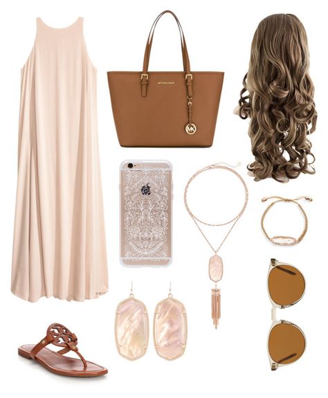 "Mother's Day Outfit" by heyitsizzy22 ❤ liked on Polyvore featuring Tory Burch, MICHAEL Michael Kors, Rifle Paper Co, Kendra Scott and Oliver Peoples Jacqline Fernandez, Sandals Outfits, Look Rose, Oliver Peoples, Day Outfit, Spring Summer Outfits, Kendra Scott, Women Pullover, Outfits For Teens