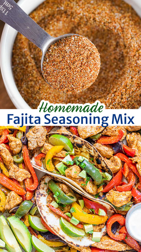 Beef Fajita Seasoning Recipe, Fajitas Chicken Seasoning, Authentic Fajita Seasoning, Fajita Seasoning Mix Recipe, Faita Recipes Seasoning, Fajita Recipe Seasoning, Keto Fajita Seasoning, Old El Paso Fajita Seasoning Recipe, Homemade Fajita Seasoning Recipe