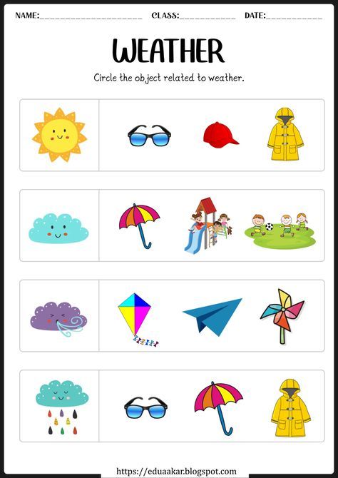 Weather worksheets for Kindergarten Dry Season Weather, Weather Worksheets Preschool, Weather Worksheets For Kindergarten, Seasons Worksheets For Kindergarten, Rabbit Drawing Easy, Seasons Kindergarten, Weather Quiz, Weather Kindergarten, Weather For Kids