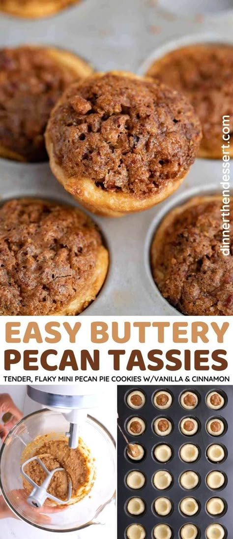 Pecan Tassies Recipe Taste Of Home, Pecan Tassie Recipe, Bite Size Pecan Pie, Tassies Recipe, Mini Pecan Pie, Fall Yummies, Pecan Tassies, Pecan Pie Bites, Cookies 2023