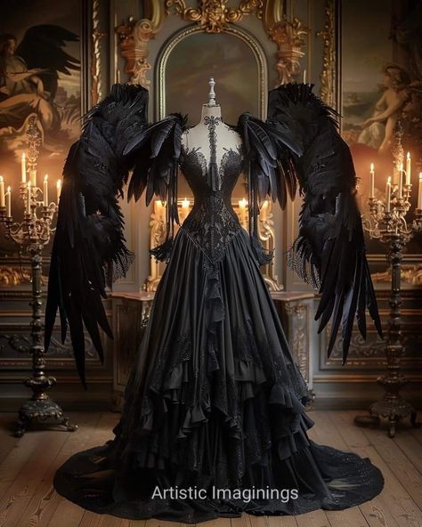 Black Masquerade Outfit, Black Masquerade, Masquerade Outfit, Dark Wedding, Digital Creator, Fantasy Gowns, Dress Inspo, Black Community, Goth Outfits