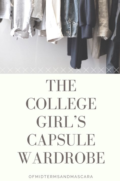 Capsule Wardrobe College Student, University Wardrobe Essentials, Capsule Wardrobe For College Students, Capsule Wardrobe University, Capsule Wardrobe For University, Capsule Wardrobe College, Going To Class Outfit, Everyday College Outfits Casual, College Move In Day Outfit