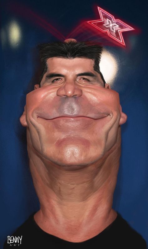 Simon Cowell Simon Cowell Meme, Simon Cowell One Direction, Ice Age Baby, Goofy Pics, Celebrity Caricatures, Goofy Pictures, Cow Bell, Simon Cowell, Ice Age